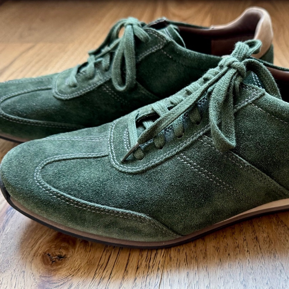 Men's Cole Haan Green Suede Bowling Style Shoes 9M Style C07824